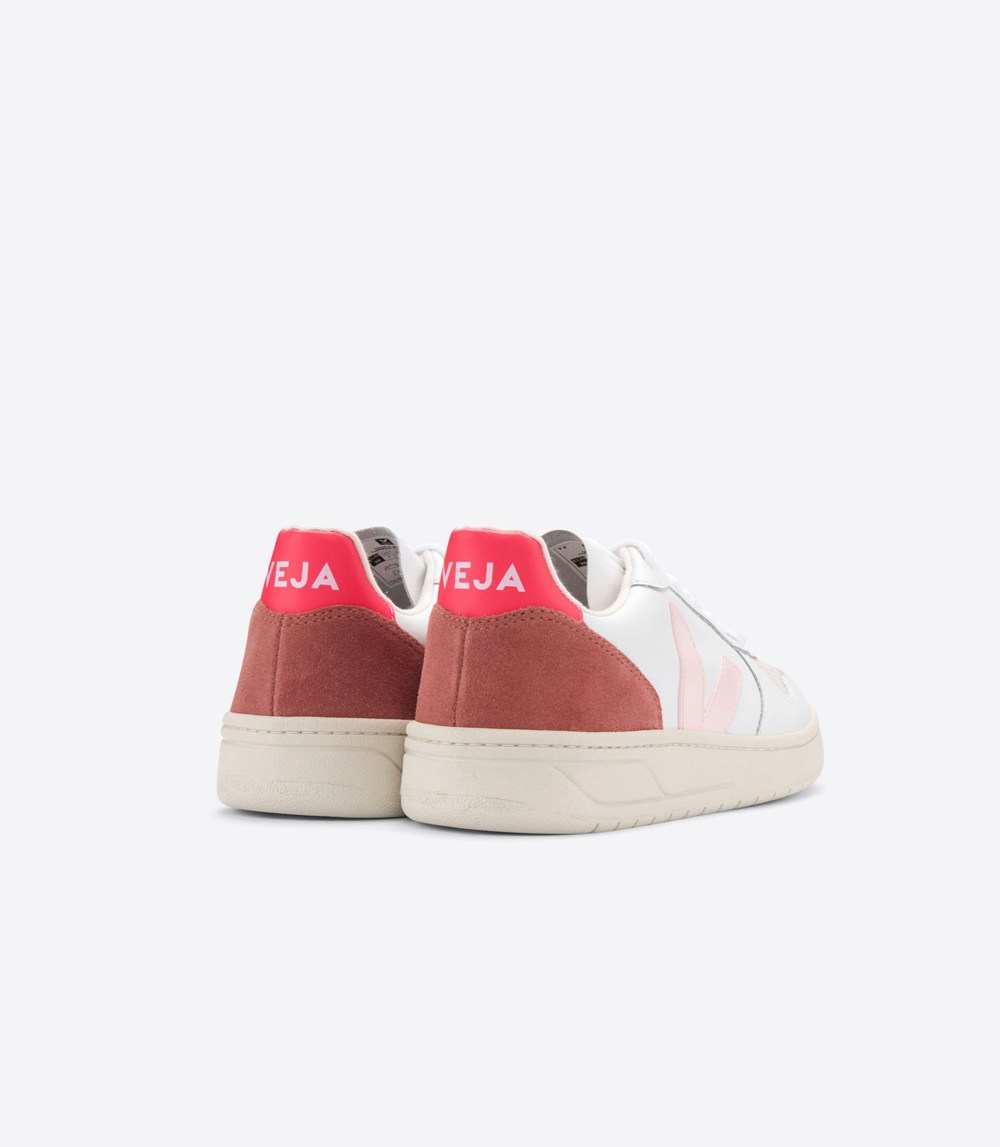 Veja Trainers Womens White - V-10 Leather - EUNZ-91024